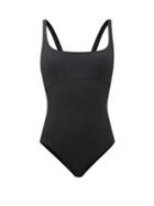 Matchesfashion.com Eres - Arnaque Square-neck Swimsuit - Womens - Black
