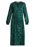 Matchesfashion.com Tibi - Remy Jersey Midi Dress - Womens - Green