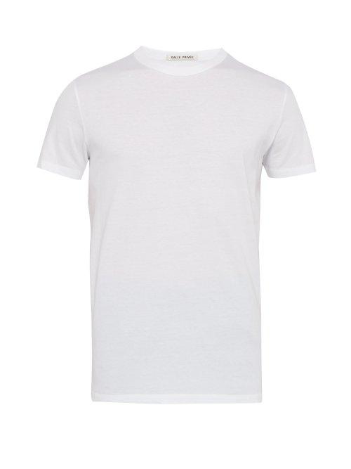 Matchesfashion.com Salle Prive - Lucas Crew Neck Cotton T Shirt - Mens - White
