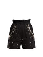 Isabel Marant Esytis Stud-embellished Cotton Shorts