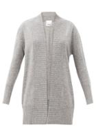 Matchesfashion.com Allude - Open-front Wool-blend Cardigan - Womens - Grey