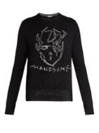 Saint Laurent Handsome-print Crew-neck Sweater