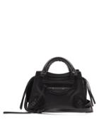 Balenciaga - Neo Classic City Mini Grained-leather Bag - Womens - Black