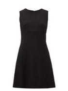 Matchesfashion.com Dolce & Gabbana - Panelled Wool-crepe Dress - Womens - Black
