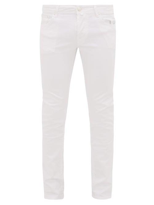 Matchesfashion.com Jacob Cohn - Slim-leg Stretch-denim Jeans - Mens - White