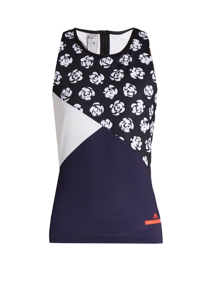 Adidas By Stella Mccartney Floral-print Performance Tank Top