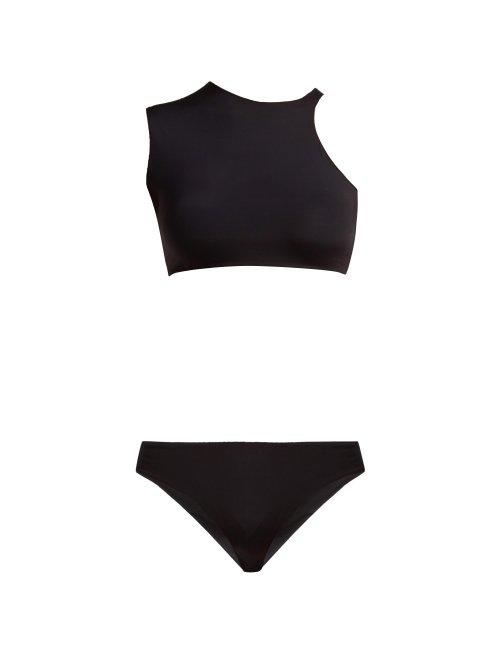 Matchesfashion.com Haight - Asymmetric Shoulder Bikini - Womens - Black