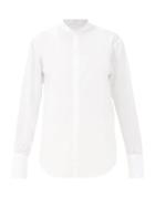 Matchesfashion.com Bourrienne Paris X - V Astrale Stand-collar Cotton-blend Shirt - Womens - White