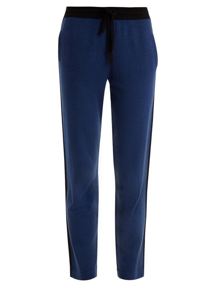 Allude Side-stripe Cashmere Trousers
