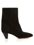 Isabel Marant Toile Dyna Cone-heel Suede Ankle Boots
