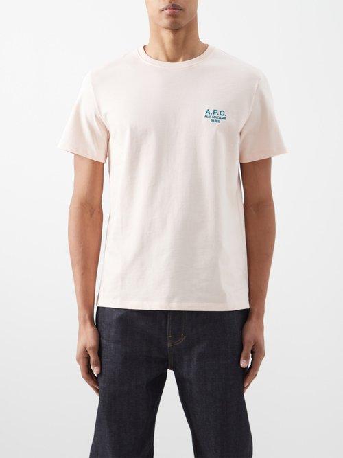 A.p.c. - Raymond Organic-cotton T-shirt - Mens - Pink