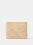 Bottega Veneta - Intrecciato Leather Cardholder - Womens - Beige