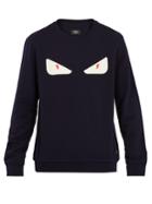 Fendi Bag Bugs-appliqu Wool-blend Sweatshirt
