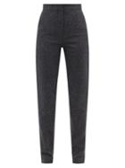 Raey - Slim-leg Speckled-tweed Trouser - Womens - Grey Multi