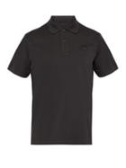 Matchesfashion.com Prada - Logo Patch Cotton Piqu Polo Shirt - Mens - Dark Grey