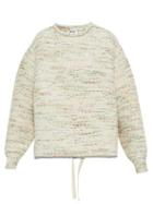 Matchesfashion.com Acne Studios - Kropp Drawstring Mlange Knit Oversized Sweater - Mens - Cream Multi