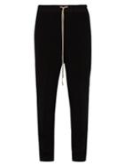 Matchesfashion.com Rick Owens - Astaires Virgin Wool Blend Crepe Trousers - Mens - Black