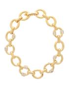 Matchesfashion.com Chlo - Crystal-embellished Chunky Chain Necklace - Womens - Gold