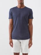 Orlebar Brown - Crew-neck Linen T-shirt - Mens - Navy