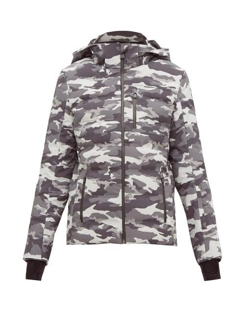 Matchesfashion.com Aztech Mountain - Nuke Quilted Camouflage Print Ski Jacket - Womens - Black Multi