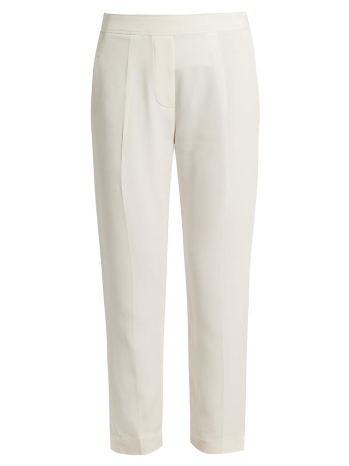 Brunello Cucinelli Tapered Crepe Trousers