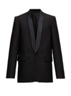 Matchesfashion.com Balenciaga - Straight-cut Shawl-lapel Wool-twill Tuxedo Jacket - Mens - Black