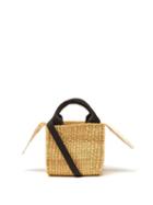 Matchesfashion.com Muu - Rita Squared Woven Grass Bag - Womens - Cream