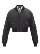 Dolce & Gabbana - Cropped Nylon Bomber Jacket - Mens - Black