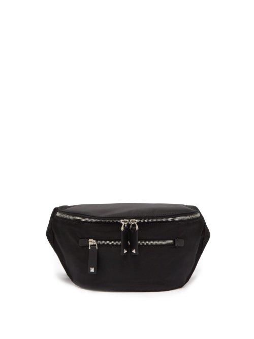 Matchesfashion.com Valentino - Vltn Nylon Belt Bag - Mens - Black