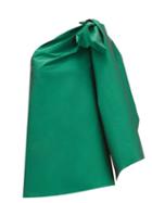 Matchesfashion.com Bernadette - Tom Tom One-shoulder Taffeta Mini Dress - Womens - Green
