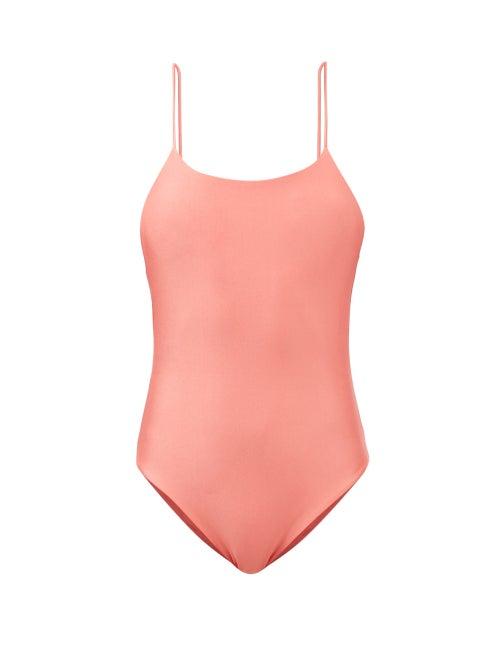 Jade Swim - Trophy Low-back Swimsuit - Womens - Coral