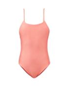 Jade Swim - Trophy Low-back Swimsuit - Womens - Coral