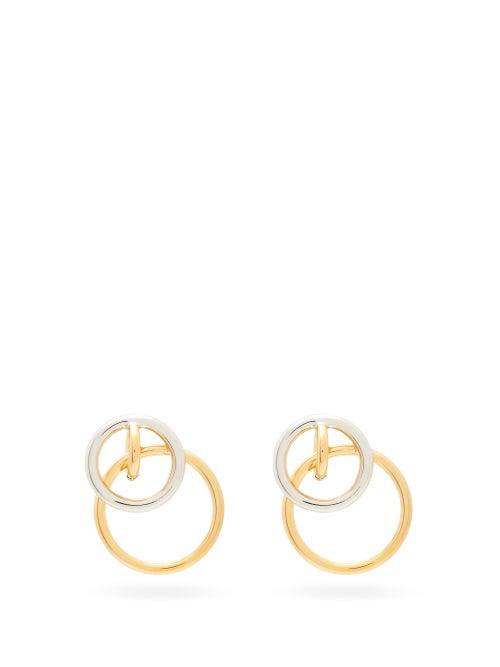 Matchesfashion.com Charlotte Chesnais - System Gold Vermeil & Sterling Silver Earrings - Womens - Gold