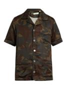 Off-white Camouflage-print Short-sleeved Shirt
