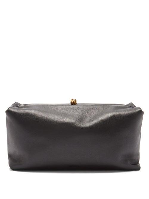Matchesfashion.com Jil Sander - Goji Leather Clutch Bag - Womens - Black