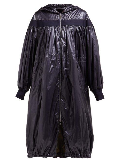 Matchesfashion.com 2 Moncler 1952 - Mako Ruched Parka - Womens - Navy