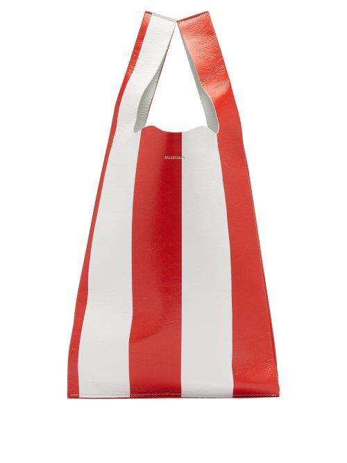 Matchesfashion.com Balenciaga - Supermarket Arena Tote - Womens - Red White