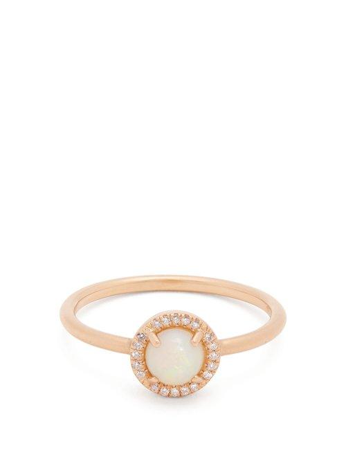 Matchesfashion.com Irene Neuwirth - Opal & Rose Gold Ring - Womens - Rose Gold