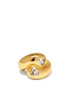 Matchesfashion.com Timeless Pearly - Heart-cut Crystal & Gold-plated Ring - Womens - Gold