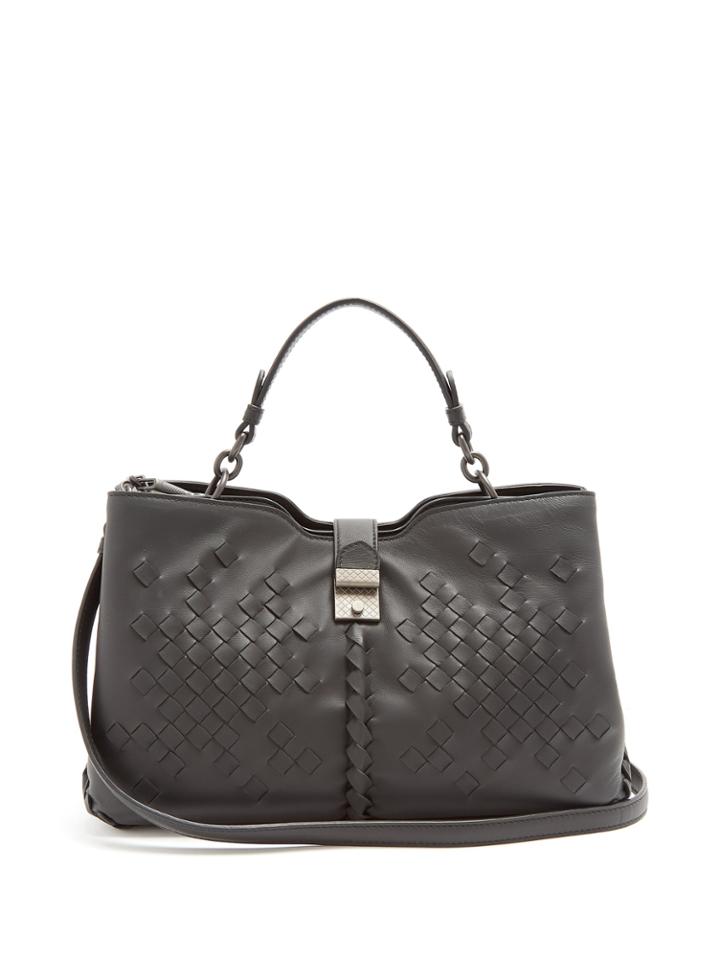 Bottega Veneta Napoli Medium Intrecciato Leather Bag