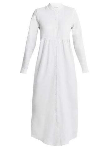 Matchesfashion.com Gioia Bini - Emma Shirtdress - Womens - White