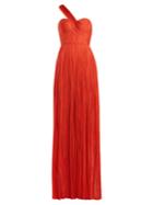 Maria Lucia Hohan Izara Pleated Silk Gown