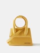 Jacquemus - Chiquito Noeud Leather Handbag - Womens - Yellow