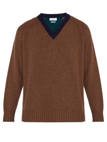 Presidents Wool V-neck Sweater