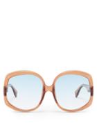 Matchesfashion.com Le Specs - Illumination Square Acetate Sunglasses - Womens - Tan