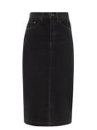 Ladies Rtw Wardrobe. Nyc - High-rise Denim Skirt - Womens - Black