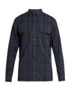 Vince Checked Long-sleeved Cotton Shirt