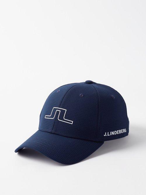 J.lindeberg - Caden Logo-patch Technical-shell Baseball Cap - Mens - Navy