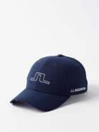 J.lindeberg - Caden Logo-patch Technical-shell Baseball Cap - Mens - Navy