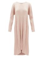 Matchesfashion.com Pleats Please Issey Miyake - Drawstring-waist Pliss Midi Dress - Womens - Light Pink